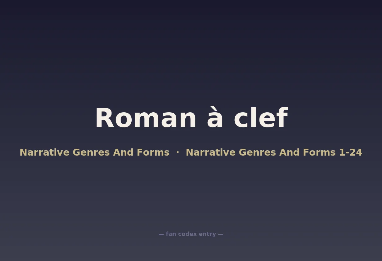 Roman à clef