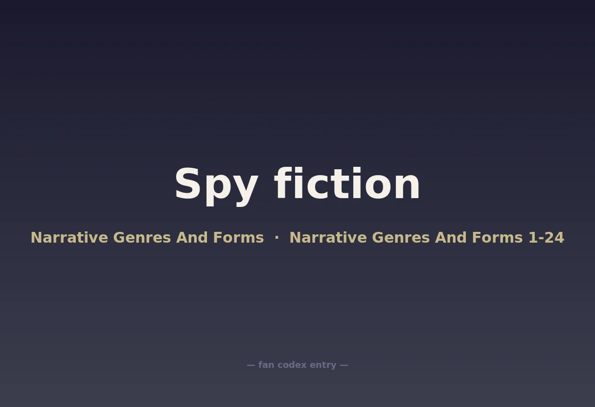 Spy fiction