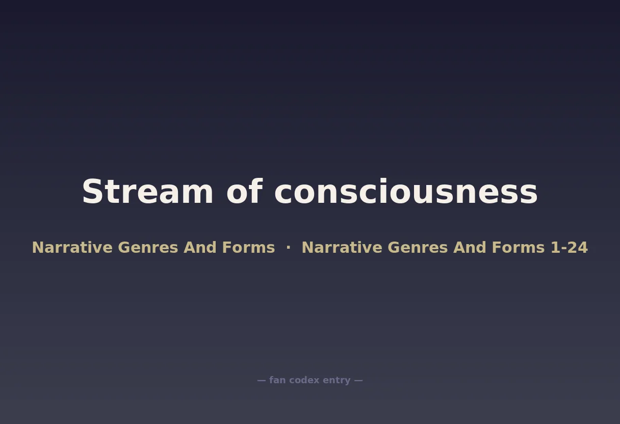 Stream of consciousness