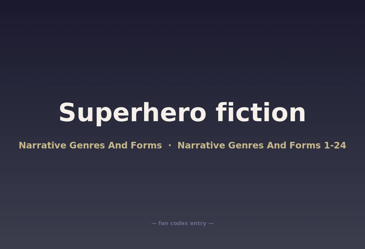 Superhero fiction